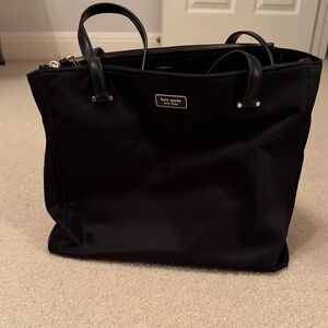 Kate Spade Black Nylon Tote Bag